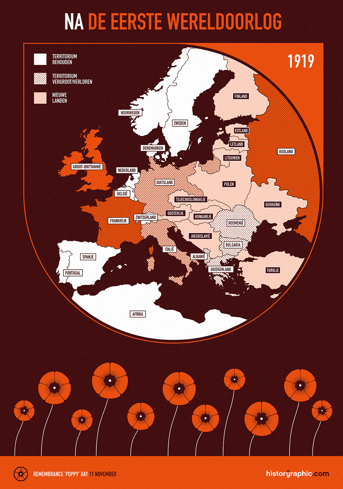 Map Europe After World War One 1919